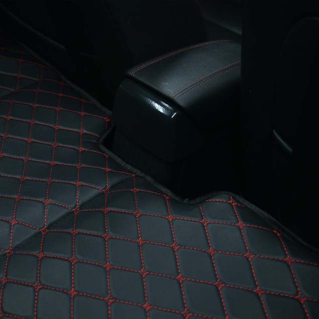 Universal Diamond Car Bed - Non-Inflatable Black and Red Stitching Luxury Leather Diamond Car Bed Mattress Stores Universal Diamond Car Bed - Non-Inflatable Black and Red Stitching Luxury Leather Diamond Car Bed Mattress Stores