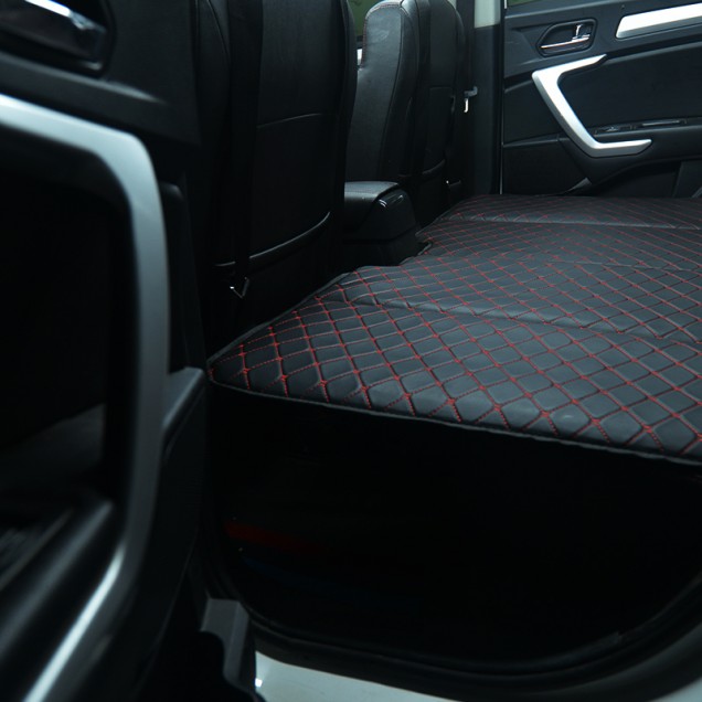 Universal Diamond Car Bed - Non-Inflatable Black and Red Stitching Luxury Leather Diamond Car Bed Mattress Stores Universal Diamond Car Bed - Non-Inflatable Black and Red Stitching Luxury Leather Diamond Car Bed Mattress Stores