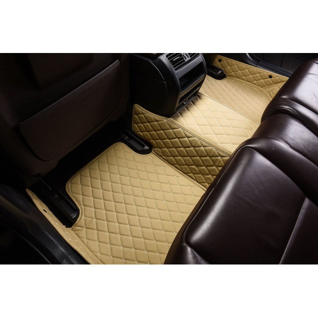 Beige Luxury Leather Diamond Car Floor Mats Stores Beige Luxury Leather Diamond Car Floor Mats Stores