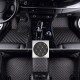 Black and Beige Stitching Luxury Leather Diamond Car Floor Mats Stores Black and Beige Stitching Luxury Leather Diamond Car Floor Mats Stores