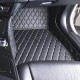 Black and Beige Stitching Luxury Leather Diamond Car Floor Mats Stores Black and Beige Stitching Luxury Leather Diamond Car Floor Mats Stores