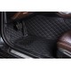 Black and Black Stitching Luxury Leather Diamond Car Floor Mats Stores Black and Black Stitching Luxury Leather Diamond Car Floor Mats Stores