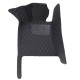 Black and Black Stitching Luxury Leather Diamond Car Floor Mats Stores Black and Black Stitching Luxury Leather Diamond Car Floor Mats Stores