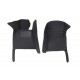 Black and Black Stitching Luxury Leather Diamond Car Floor Mats Stores Black and Black Stitching Luxury Leather Diamond Car Floor Mats Stores