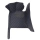 Black and Blue Stitching Luxury Leather Diamond Car Floor Mats Stores Black and Blue Stitching Luxury Leather Diamond Car Floor Mats Stores