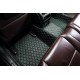 Black and Green Stitching Luxury Leather Diamond Car Mats Stores Black and Green Stitching Luxury Leather Diamond Car Mats Stores