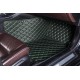 Black and Green Stitching Luxury Leather Diamond Car Floor Mats Stores Black and Green Stitching Luxury Leather Diamond Car Floor Mats Stores