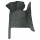 Black and Green Stitching Luxury Leather Diamond Car Floor Mats Stores Black and Green Stitching Luxury Leather Diamond Car Floor Mats Stores