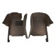 Black and Orange Stitching Luxury Leather Diamond Car Floor Mats Stores Black and Orange Stitching Luxury Leather Diamond Car Floor Mats Stores