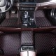 Black and Red Stitching Luxury Leather Diamond Car Floor Mats Stores Black and Red Stitching Luxury Leather Diamond Car Floor Mats Stores
