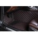 Black and Red Stitching Luxury Leather Diamond Car Floor Mats Stores Black and Red Stitching Luxury Leather Diamond Car Floor Mats Stores