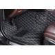 Black and White Stitching Luxury Leather Diamond Car Floor Mats Stores Black and White Stitching Luxury Leather Diamond Car Floor Mats Stores