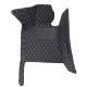 Black and White Stitching Luxury Leather Diamond Car Floor Mats Stores Black and White Stitching Luxury Leather Diamond Car Floor Mats Stores