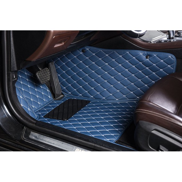 Blue Luxury Leather Diamond Car Floor Mats Stores Blue Luxury Leather Diamond Car Floor Mats Stores