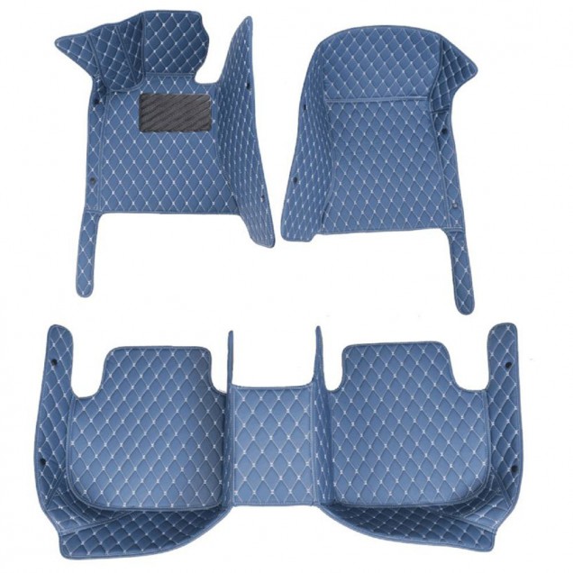 Blue Luxury Leather Diamond Car Floor Mats Stores Blue Luxury Leather Diamond Car Floor Mats Stores
