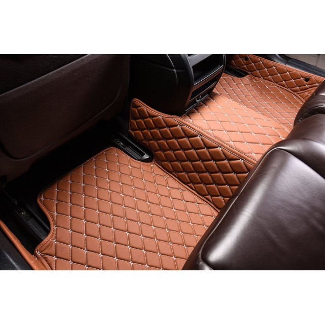 Brown Luxury Leather Diamond Car Floor Mats Stores Brown Luxury Leather Diamond Car Floor Mats Stores