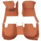 Brown Luxury Leather Diamond Car Floor Mats Stores Brown Luxury Leather Diamond Car Floor Mats Stores