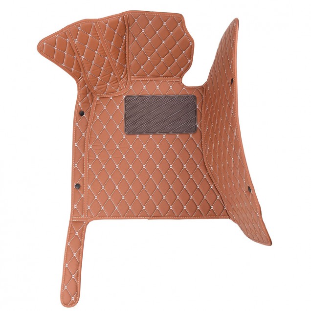 Brown Luxury Leather Diamond Car Floor Mats Stores Brown Luxury Leather Diamond Car Floor Mats Stores