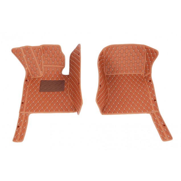 Brown Luxury Leather Diamond Car Floor Mats Stores Brown Luxury Leather Diamond Car Floor Mats Stores
