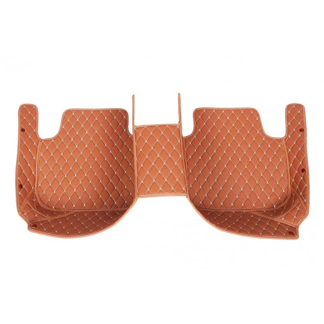 Brown Luxury Leather Diamond Car Floor Mats Stores Brown Luxury Leather Diamond Car Floor Mats Stores