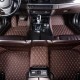 Dark Brown Luxury Leather Diamond Car Floor Mats Stores Dark Brown Luxury Leather Diamond Car Floor Mats Stores