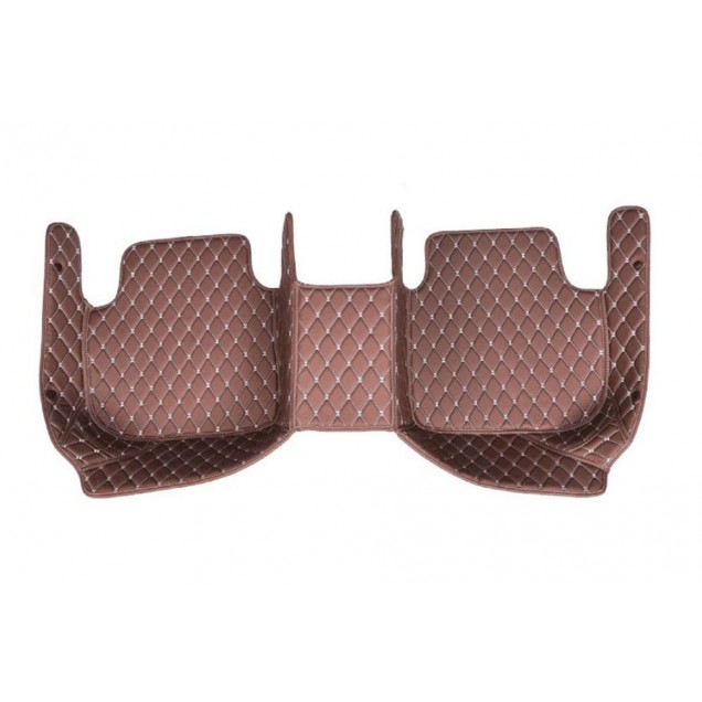 Dark Brown Luxury Leather Diamond Car Floor Mats Stores Dark Brown Luxury Leather Diamond Car Floor Mats Stores