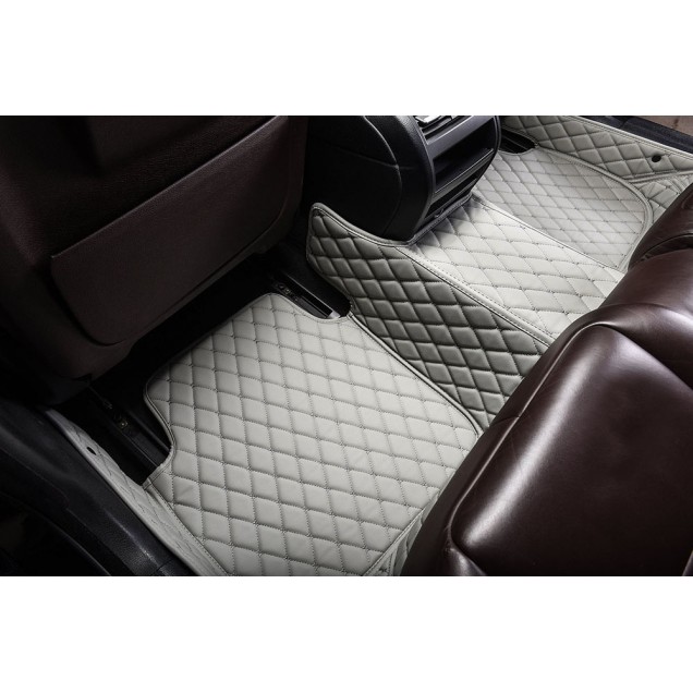 Grey Luxury Leather Diamond Car Floor Mats Stores Grey Luxury Leather Diamond Car Floor Mats Stores