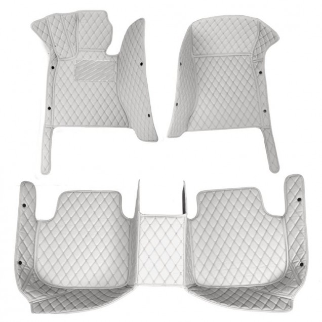 Grey Luxury Leather Diamond Car Floor Mats Stores Grey Luxury Leather Diamond Car Floor Mats Stores