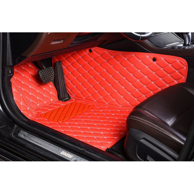 Red Luxury Leather Diamond Car Floor Mats Stores Red Luxury Leather Diamond Car Floor Mats Stores