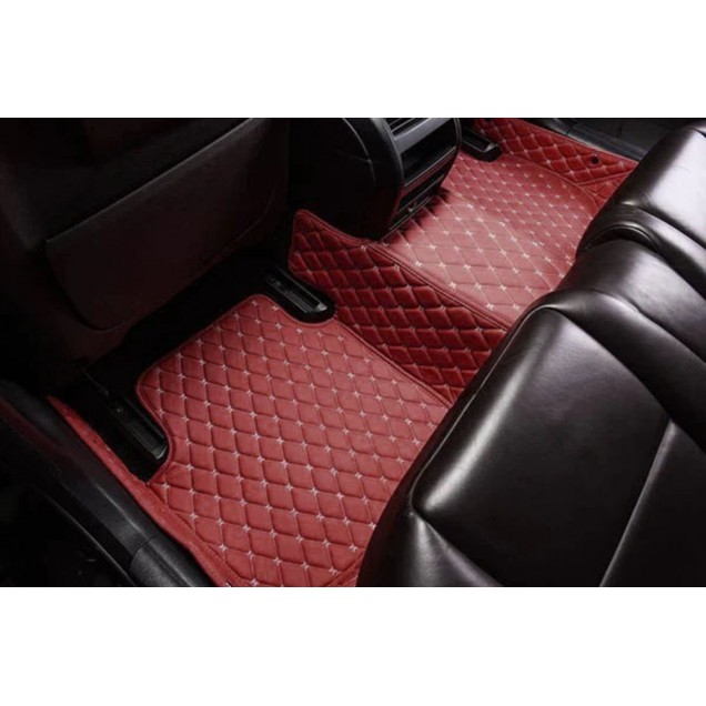 Wine Red Luxury Leather Diamond Car Floor Mats Stores Wine Red Luxury Leather Diamond Car Floor Mats Stores