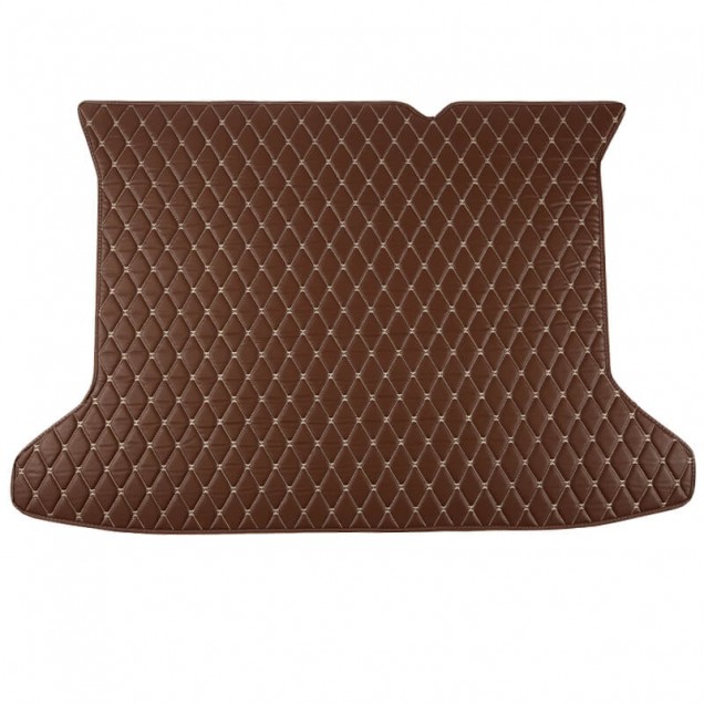 Dark Brown Luxury Leather Diamond Trunk Base Mats Stores Dark Brown Luxury Leather Diamond Trunk Base Mats Stores