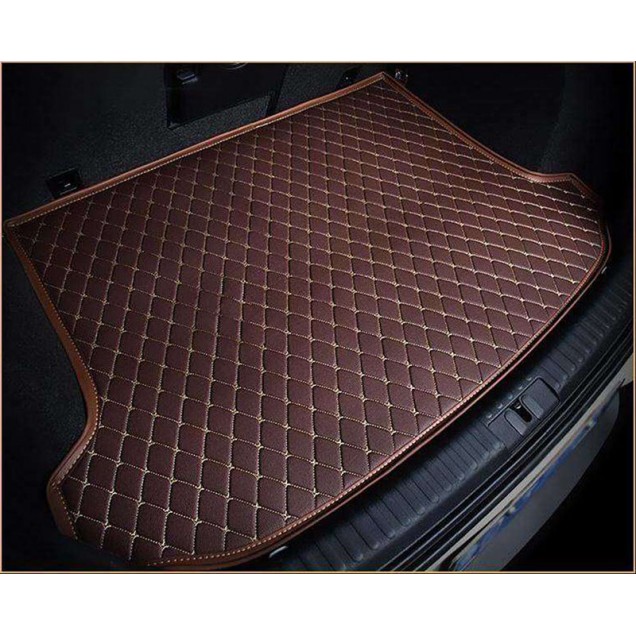 Dark Brown Luxury Leather Diamond Trunk Base Mats Stores Dark Brown Luxury Leather Diamond Trunk Base Mats Stores