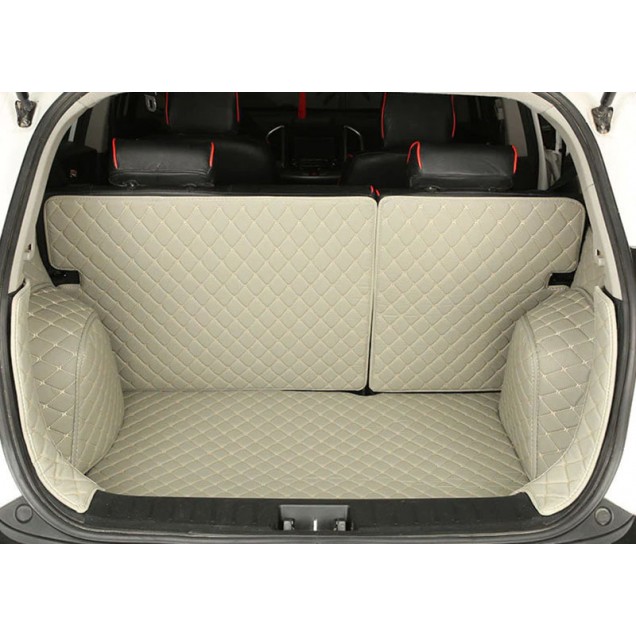 Grey Full Cover Luxury Leather Diamond Trunk Car Floor Mats Stores Grey Full Cover Luxury Leather Diamond Trunk Car Floor Mats Stores