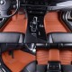 Brown Luxury Leather Stripe Car Floor Mats Stores Brown Luxury Leather Stripe Car Floor Mats Stores
