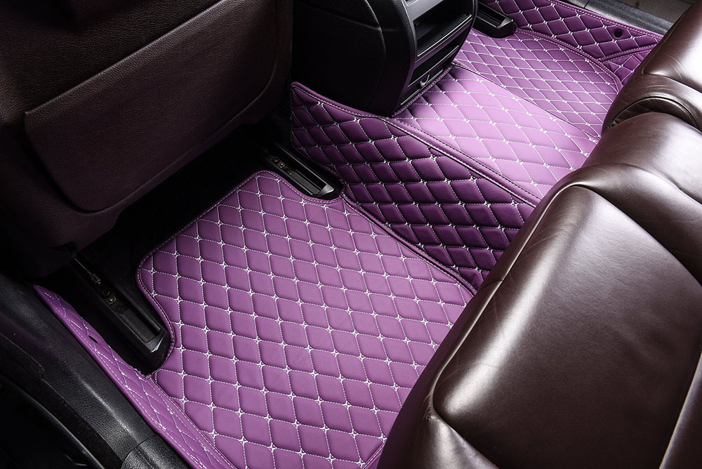Purple Custom Diamond Car Mats Stores