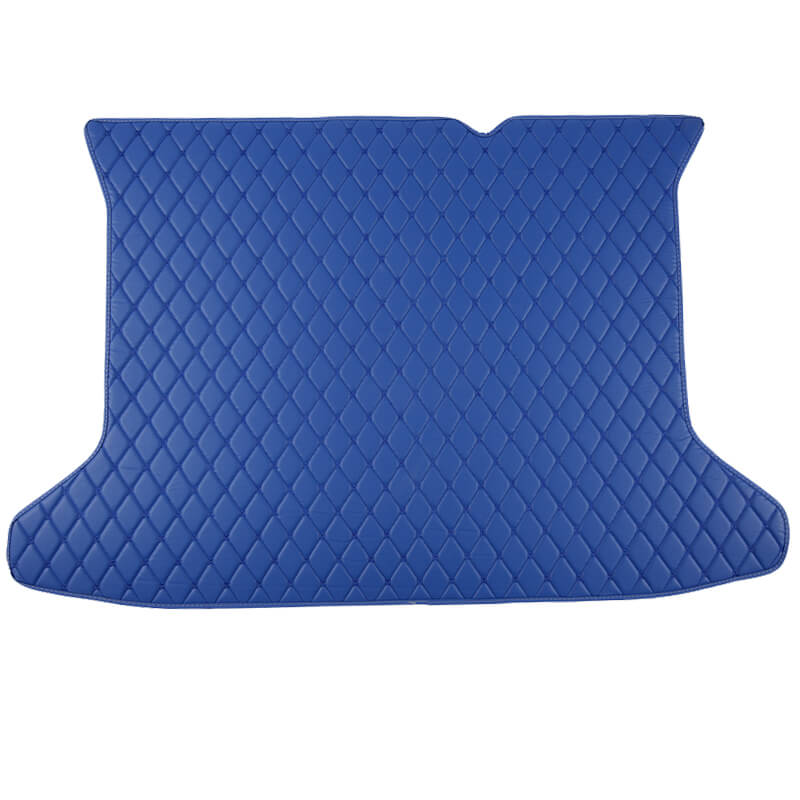 Blue Luxury Leather Diamond Trunk Base Mats Stores