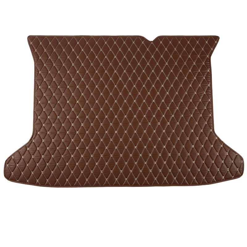 Dark Brown Luxury Leather Diamond Trunk Base Mats Stores