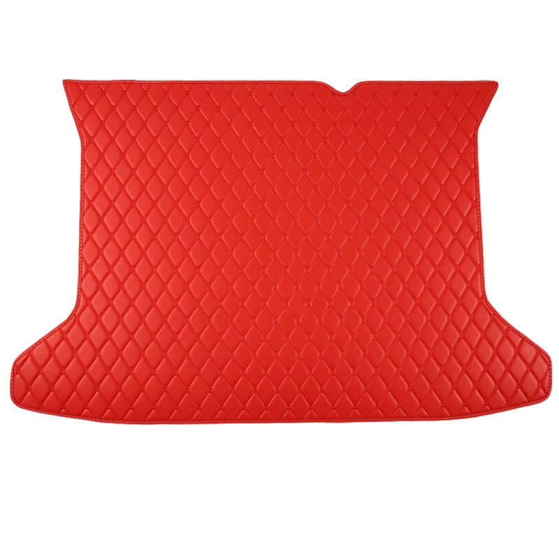 Red Luxury Leather Diamond Trunk Base Mats Stores