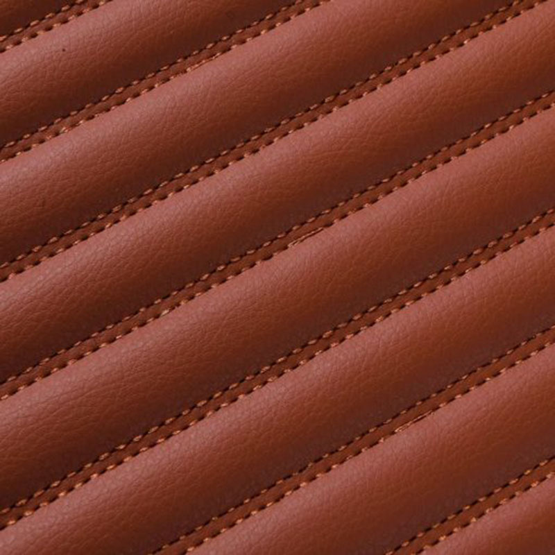 Brown Luxury Leather Stripe Car Mats Stores